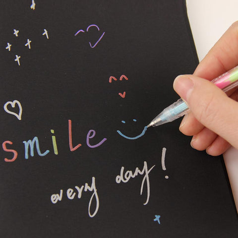 6-in-1 Rainbow Gel Pens