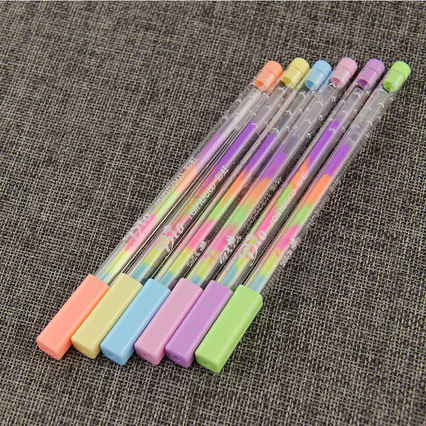 6-in-1 Rainbow Gel Pens