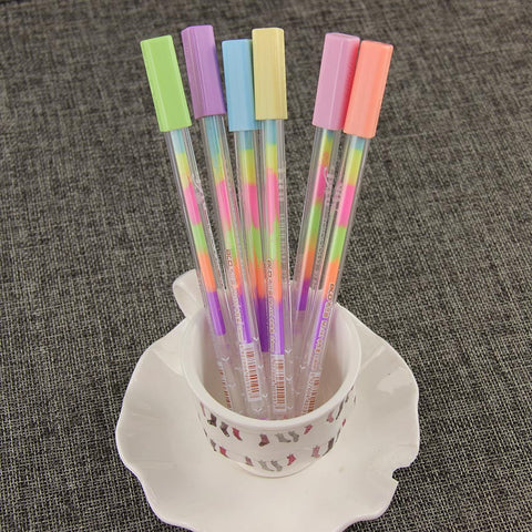 6-in-1 Rainbow Gel Pens