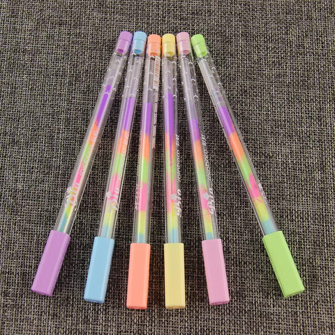 6-in-1 Rainbow Gel Pens