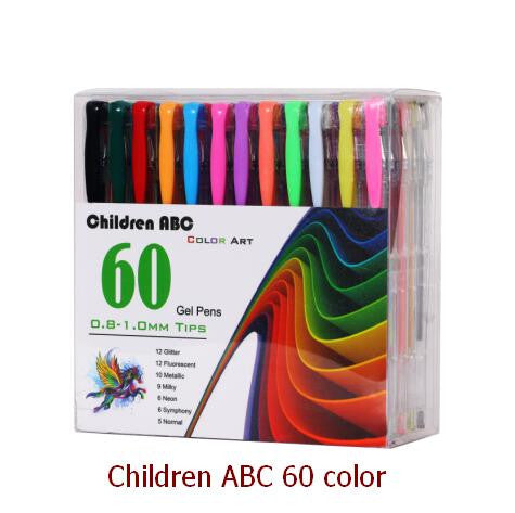 Colored Gel Pens w/ Foldable Case