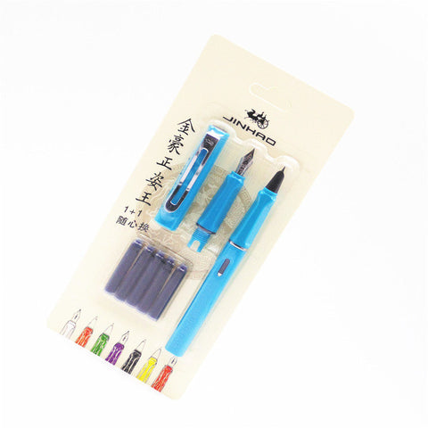 5PC Blue Ink Fountain Pen